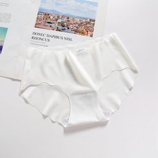 Ice Silk Seamless Panties Low Waist Underwear Soft Breathable Briefs Women  Seluar Dalam Perempuan 冰丝内裤女 (BUBB Store)