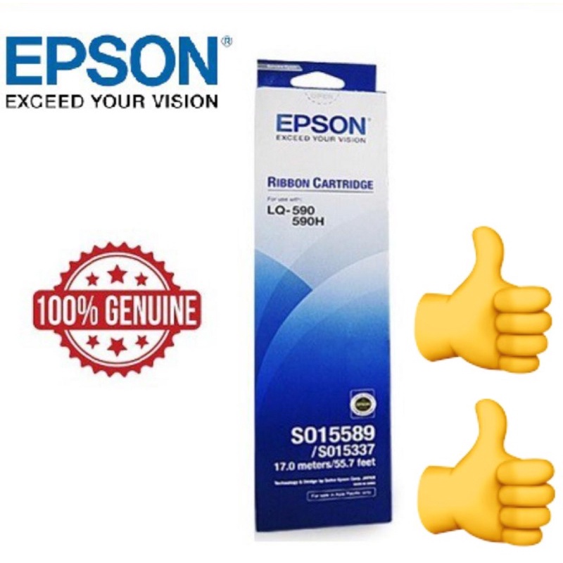 💯 ORIGINAL | Epson Ribbon LQ590 ( S015589 ) LQ 590 590H LQ-590🔥🔥 ...