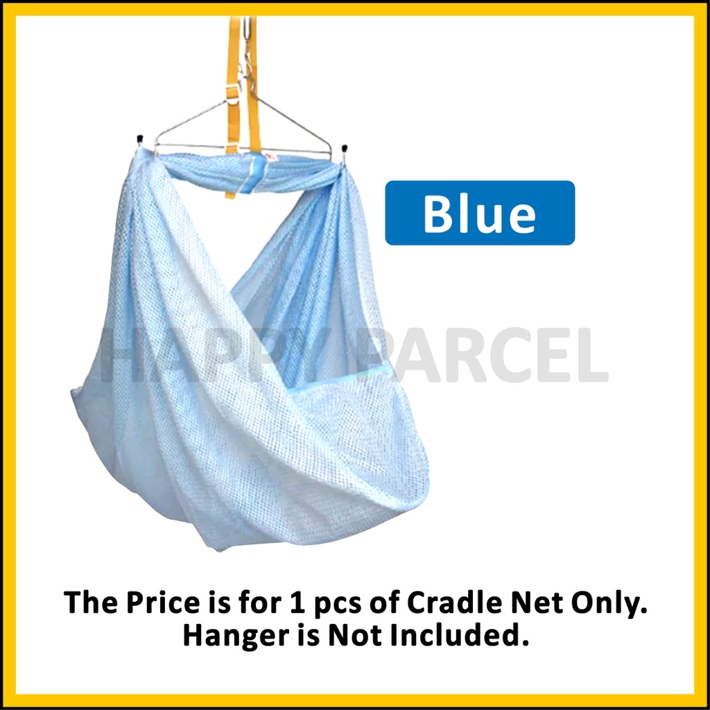 Baby Cradle Net XL Size With Head Cover 90cm x 130cm Kain Buaian Baby ...