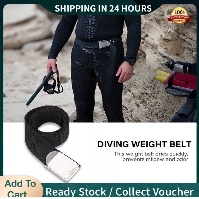Scuba Diving Weight Belt with Quick Release Stainless Steel Buckle