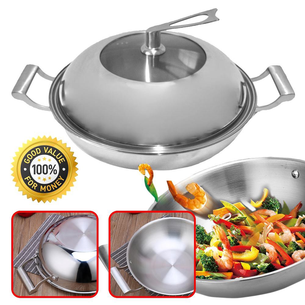 Double Handle Cooking Frying Couldron Pan (36cm) | Shopee Malaysia