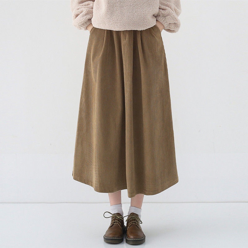 Brown corduroy 2024 skirt japan