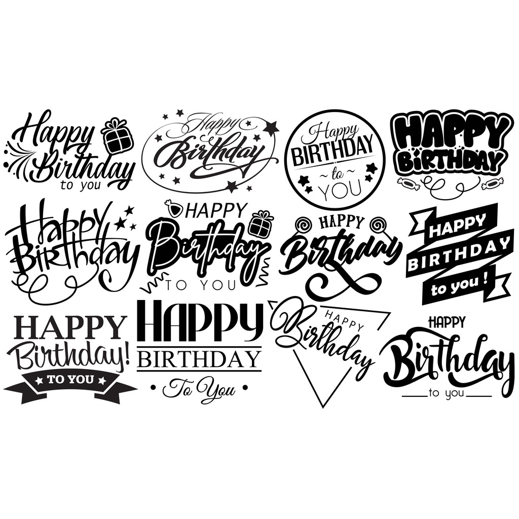 Sticker Happy Birthday Shopee Malaysia