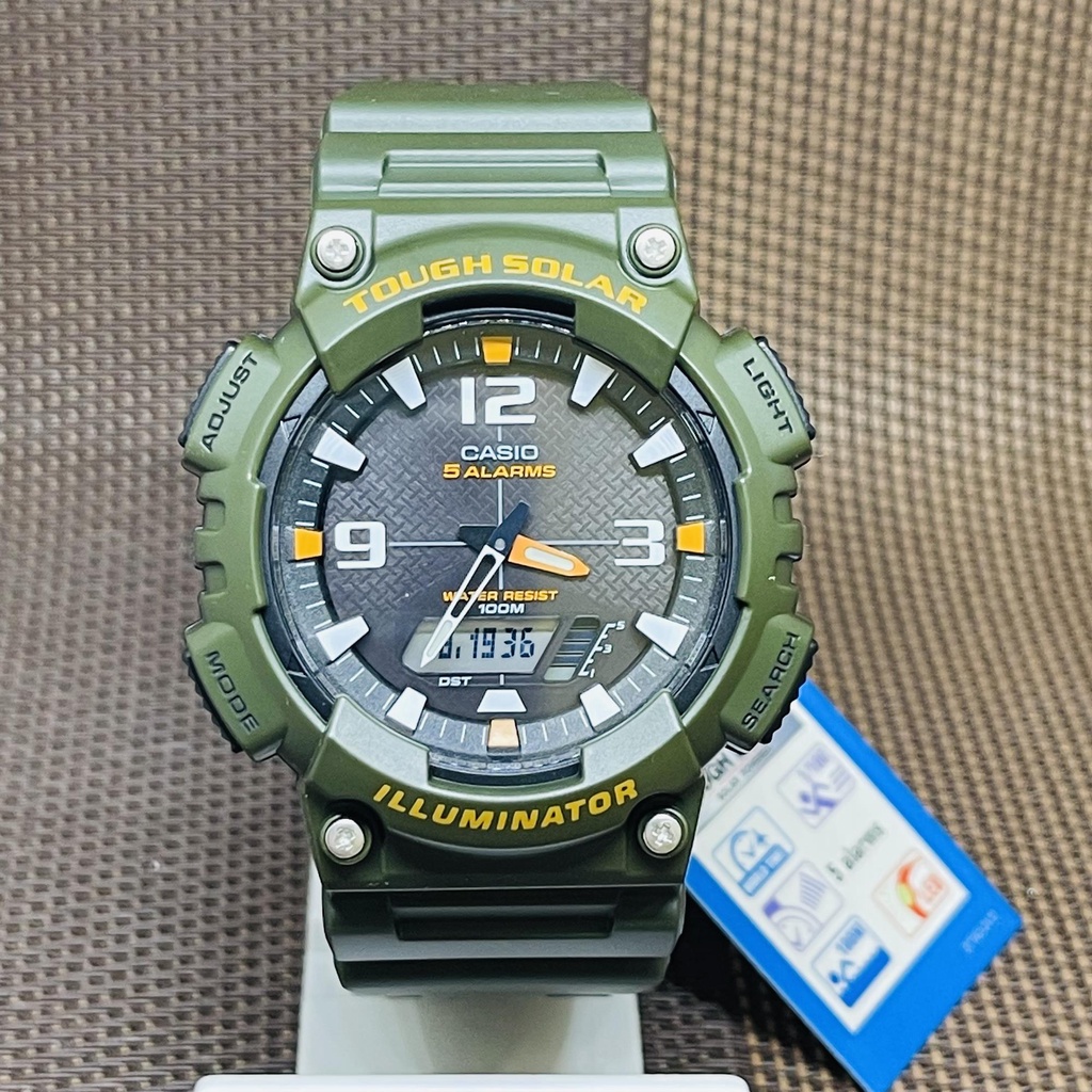 Reloj Casio Hombre Solar Power Aq-s810w-1a3