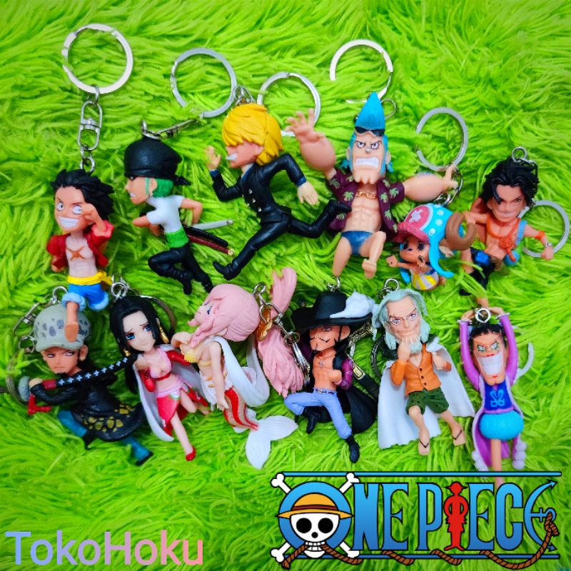 GANTUNGAN One Piece Action Figure Luffy Zorro Mihawk Law Boa Hancock ...