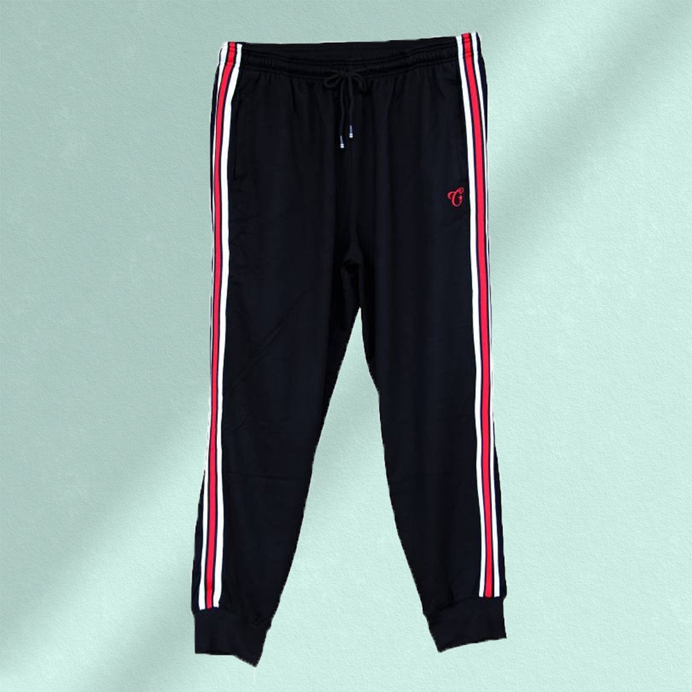 CHALLENGER Track Bottom CH6049 Men's Plus Size Track Pants with Side ...