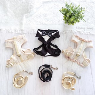 Bond co Premium Quality Wedding Birthday Party Pet Dog Cat Tuxedo Dress Groom Bride Harness Bandana Collar Leash Set Shopee Malaysia