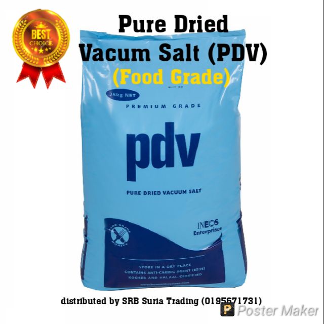 200g/500g/1kg Pure Dried Vacuum Salt PDV (Food Grade) Shopee Malaysia