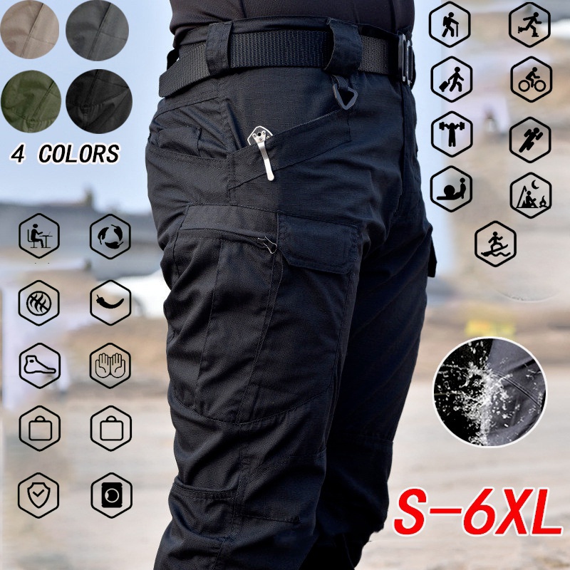 New Men's Casual Waterproof Outdoor Trekking Tactical Trousers SWAT ...