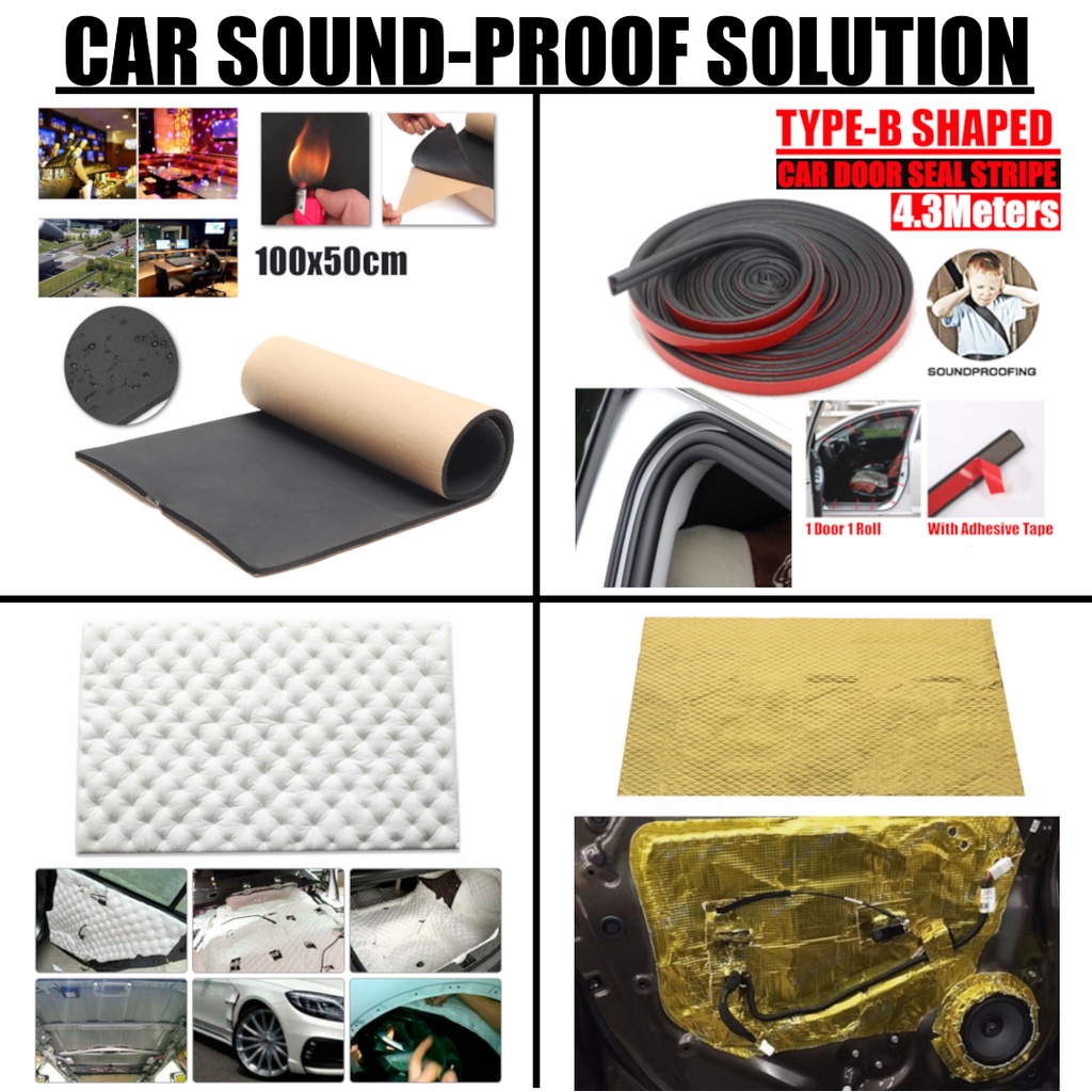 Car Sound Proof Soundproof Mat Sound Deadening Solution Door Seal