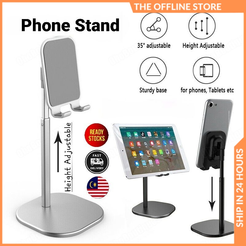 Universal Alloy Metal Adjustable Phone Stand Table Desktop Mobile Phone ...
