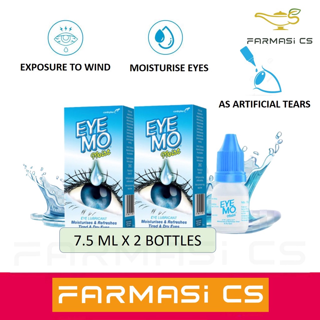 Eye Mo Moist 7.5 ml x 2 Bottles EXP:01/2027 [ moisturises refreshes ...