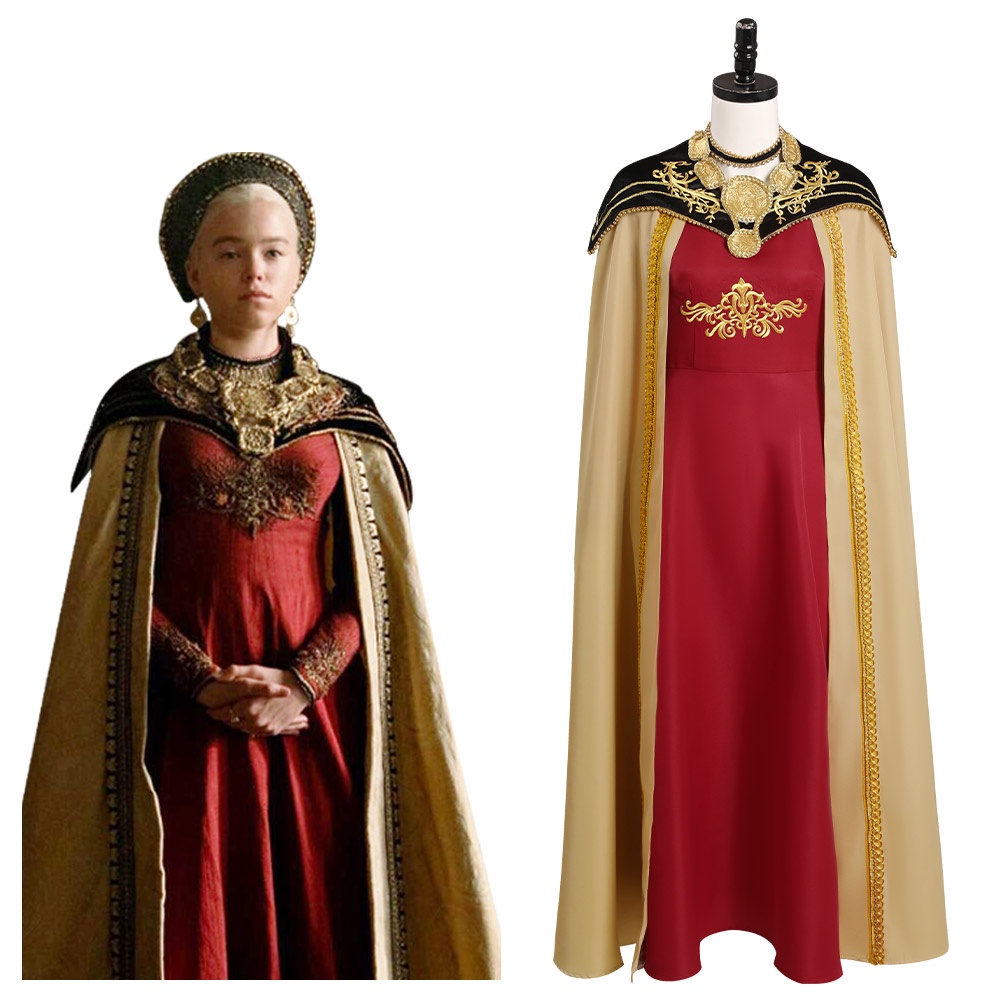 House of the Dragon Rhaenyra Targaryen Cosplay Dress Outfits Halloween ...