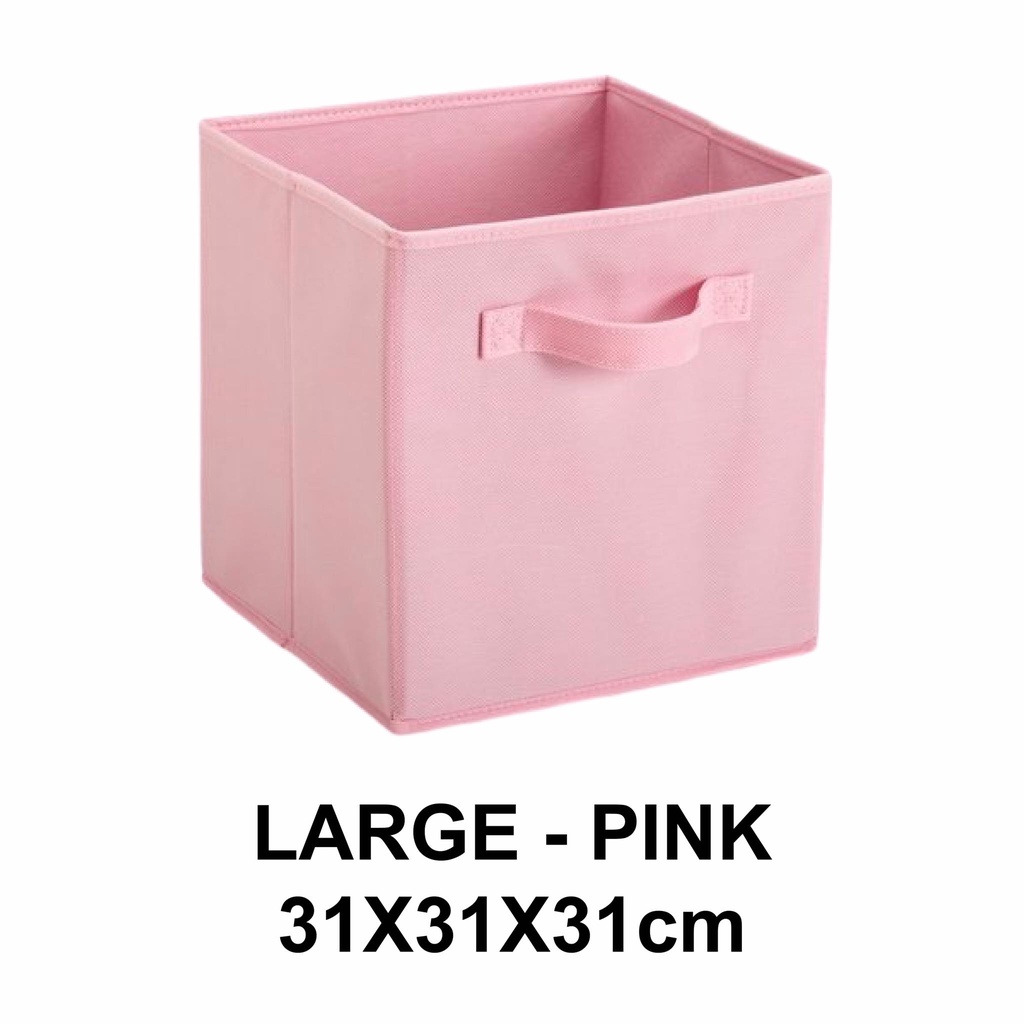 《Mega Deal》Foldable Non Woven Storage Box Home Office Bedroom Cosmetics