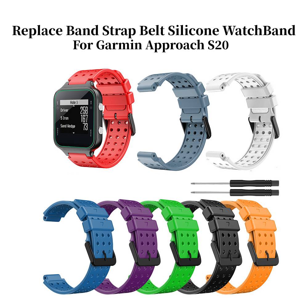 Garmin Approach S20 Replace Band Strap Belt Silicone WatchBand