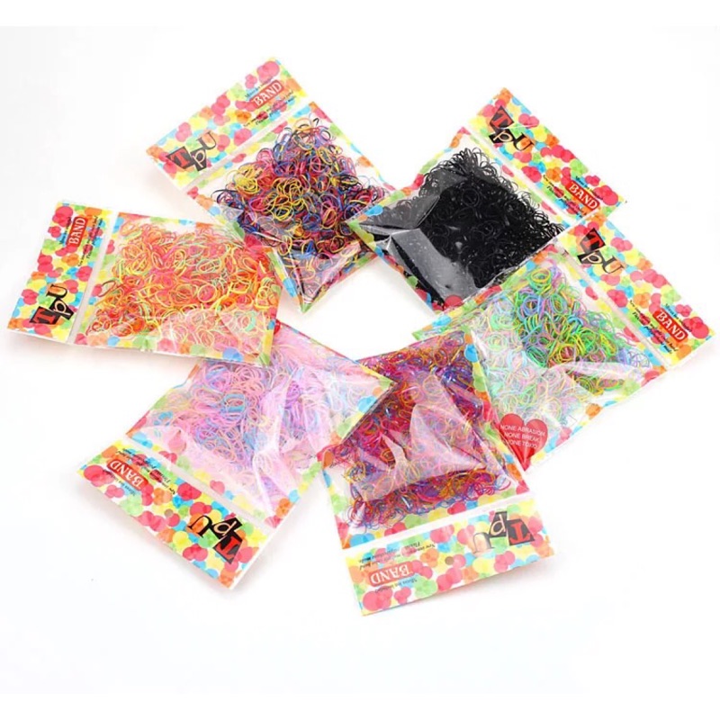 Rubber Band Hair Rope Disposable Does Not Hurt Color Cute Classy Head