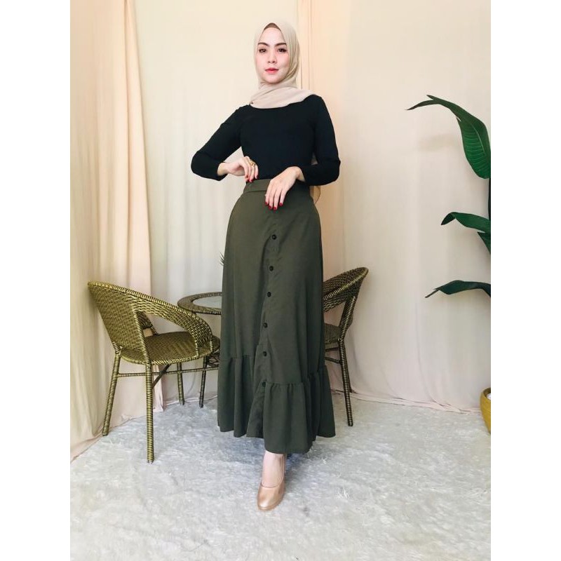 SKIRT NEELOFA BUTANG VIRAL/SKIRT LABUH VIRAL/SKIRT MUSLIMAH/ SKIRT ...