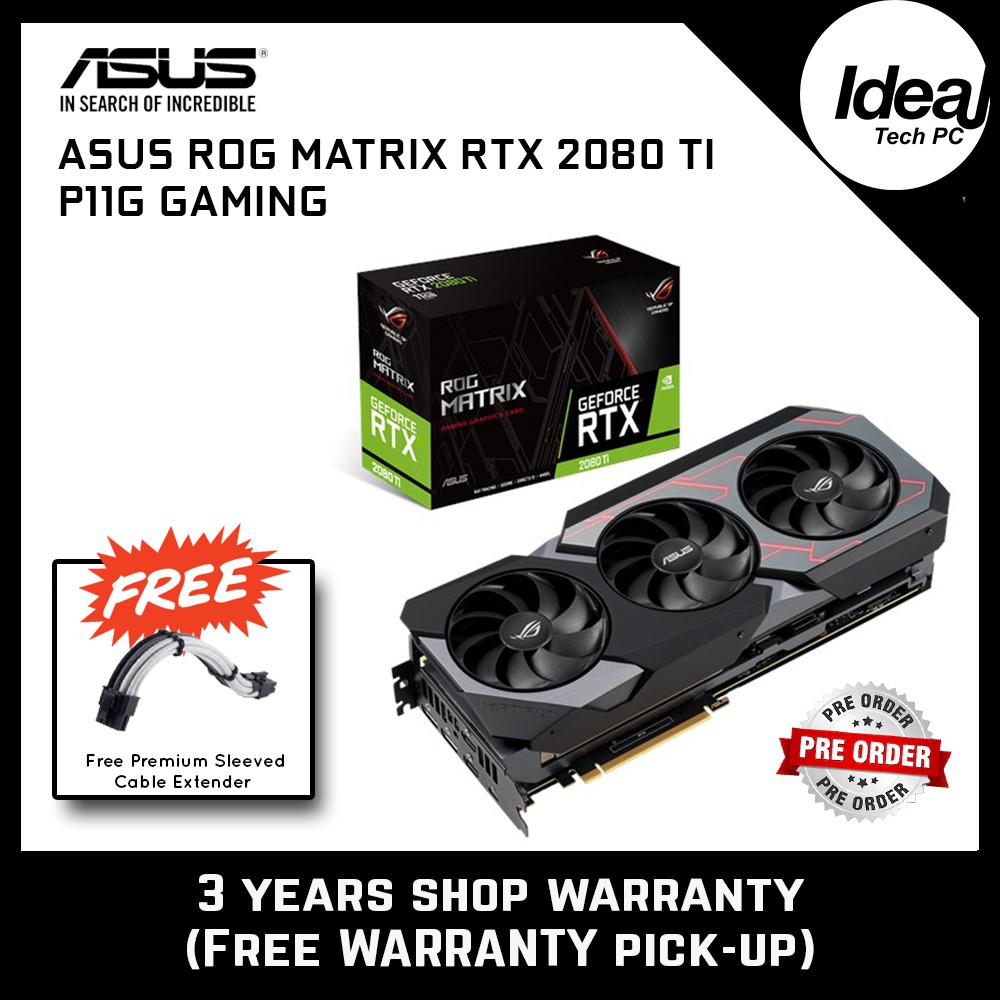 Asus rog matrix on sale geforce rtx 2080 ti