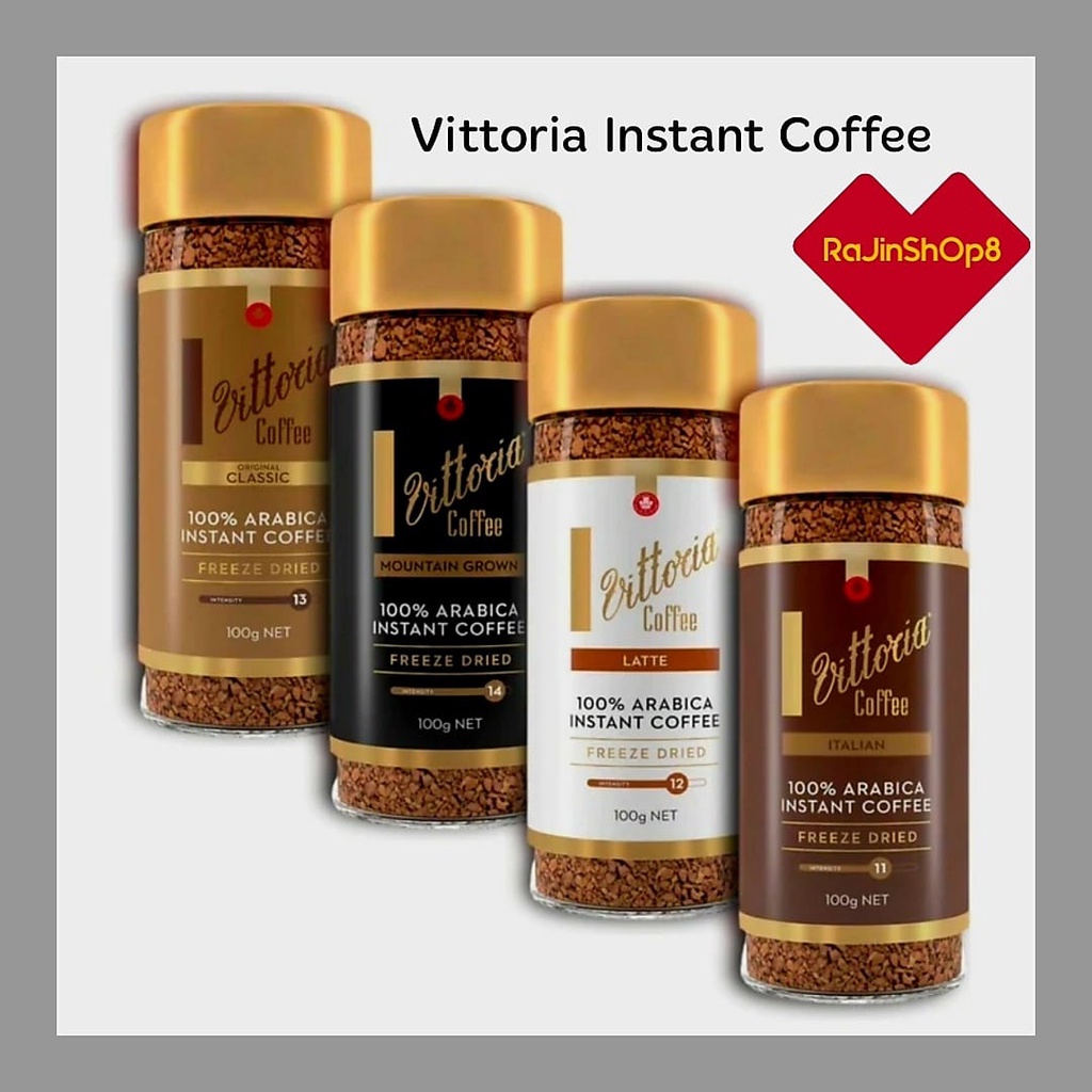 VITTORIA 100 Arabica Freeze Dried Instant Coffee Original Classic