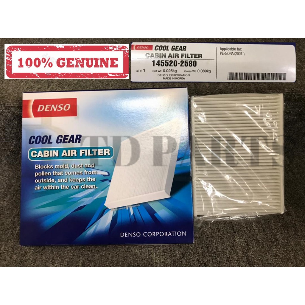 100 GENUINE DENSO COOL GEAR CABIN FILTER AIRCOND FILTER PROTON PERSONA GEN2 TOYOTA AVANZA