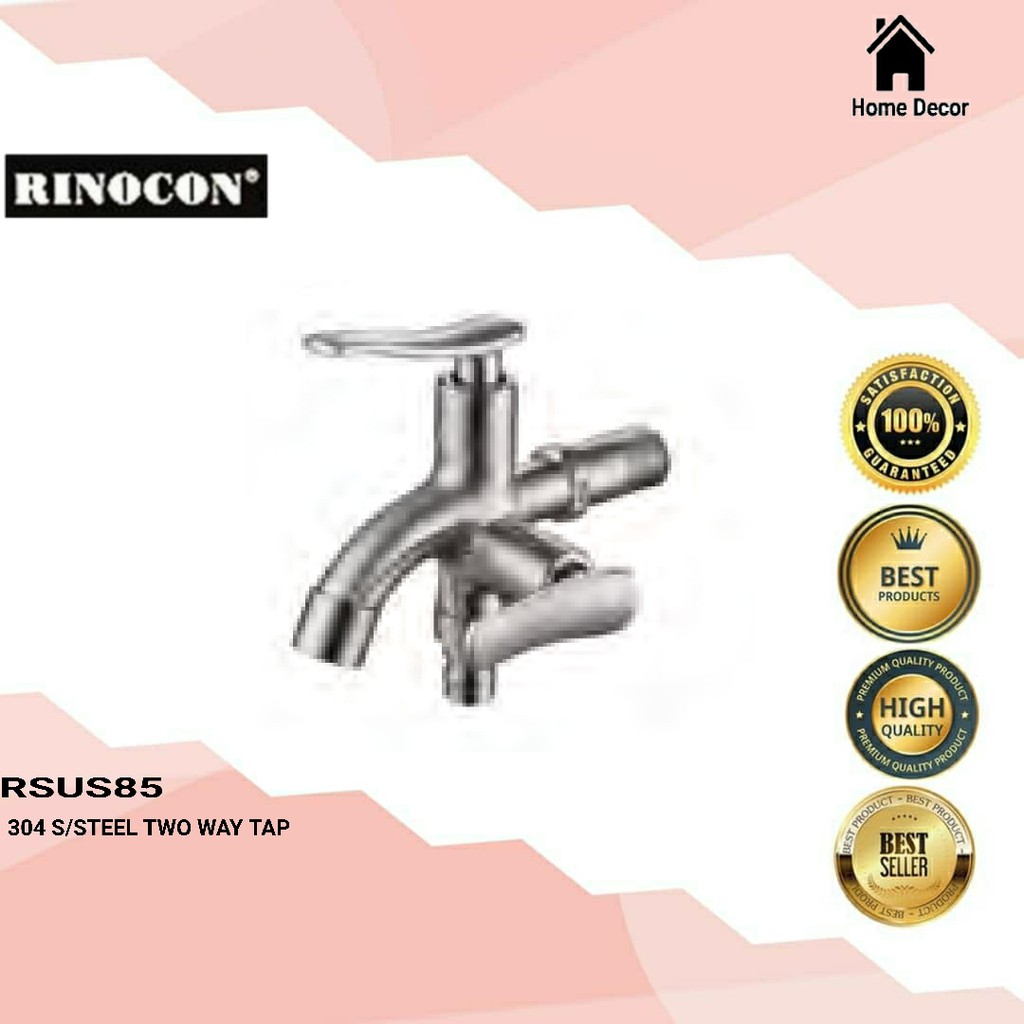 Water Tap [ RINOCON ] Two way tap ( S/Steel 304 ) | Shopee Malaysia