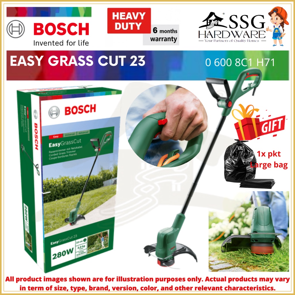 BOSCH Easy Grass Cutter Machine 23 Grass Trimmer 280W Mesin Rumput ...