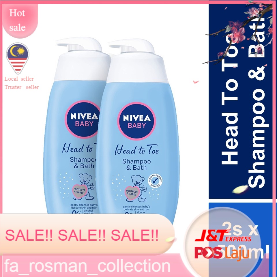 NIVEA Baby Head To Toe Shampoo & Bath (500ml x 2) Shopee Malaysia