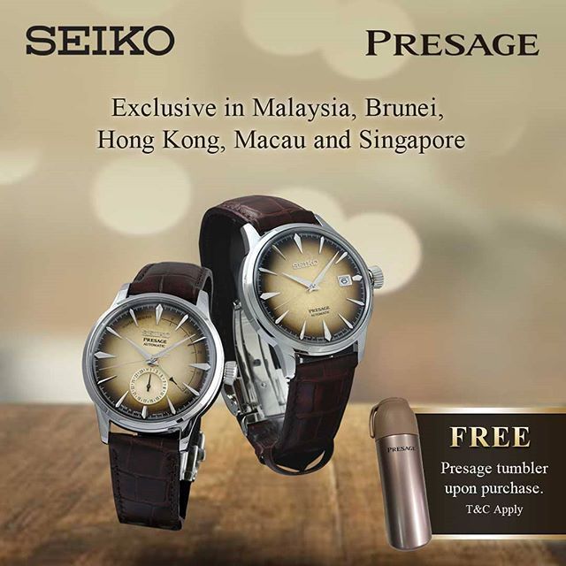 Original Seiko Presage Irish Coffee Cocktail Limited Edition SSA401J1 SRPE11J1