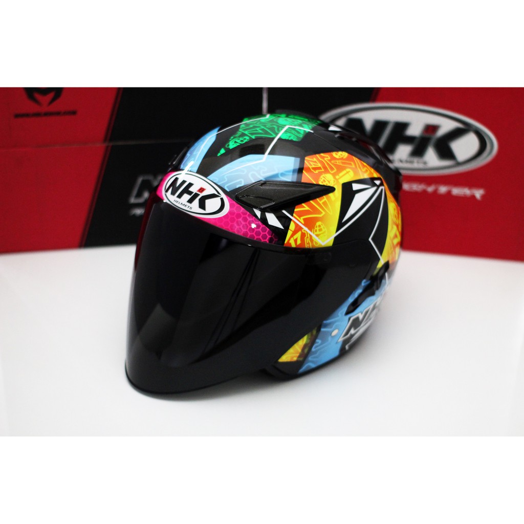 NHK Helmets R1 v2.0 Karel Brno (Black Metallic/Yellow Glossy) Helmet ...