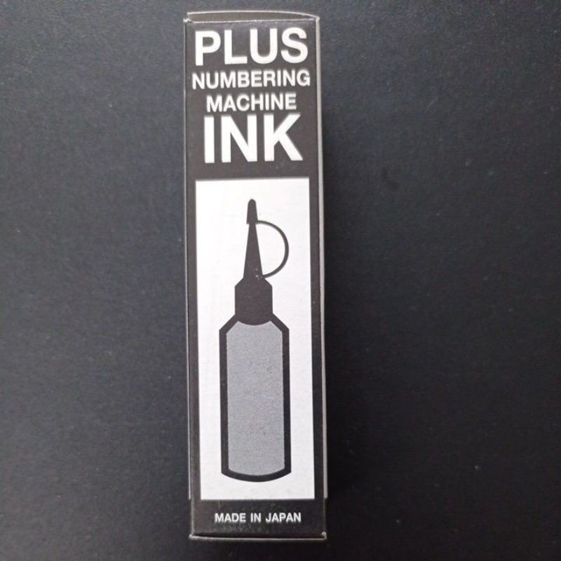 PLUS NUMBERING MACHINE BLACK INK 28cc (OLD STOCK/ STOK LAMA) | Shopee ...