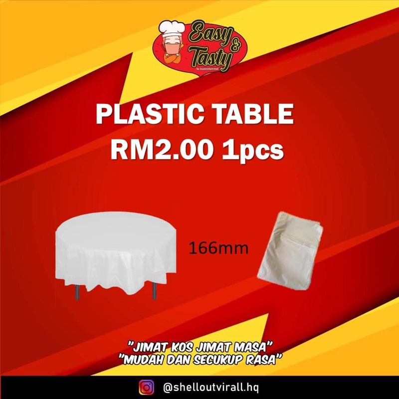 PLASTIK MEJA SHELL OUT MURAH | Shopee Malaysia