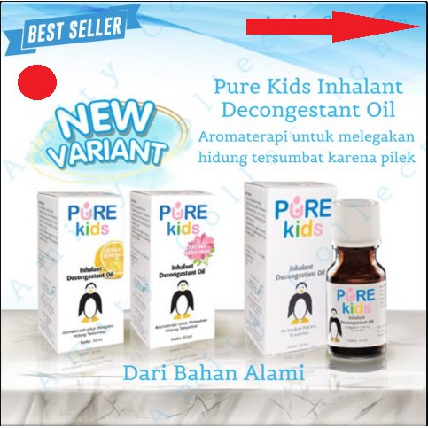PURE Kids Inhalant Decongestant Oil Pelega Pernafasan Dan Hidung ...