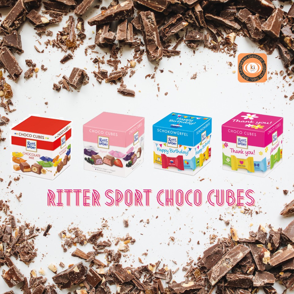 Ritter Sport CHOCO CUBES 176g YOGURT LOVE/ Schokogruss Choc For You ...