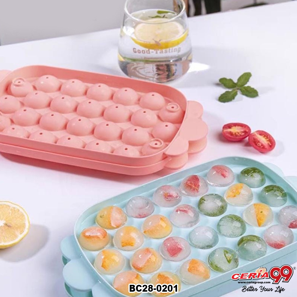 [CERIA99] 26's Ice Cube Maker Tray Round Ice Cube Ball Molds Bar (BC28