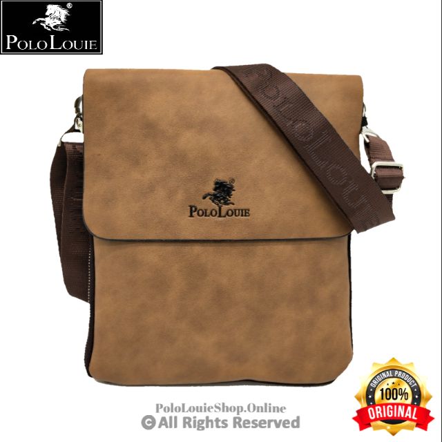 READY STOCKORIGINAL Polo Louie Men Leather Shoulder Messenger Sling Bag Shopee Malaysia