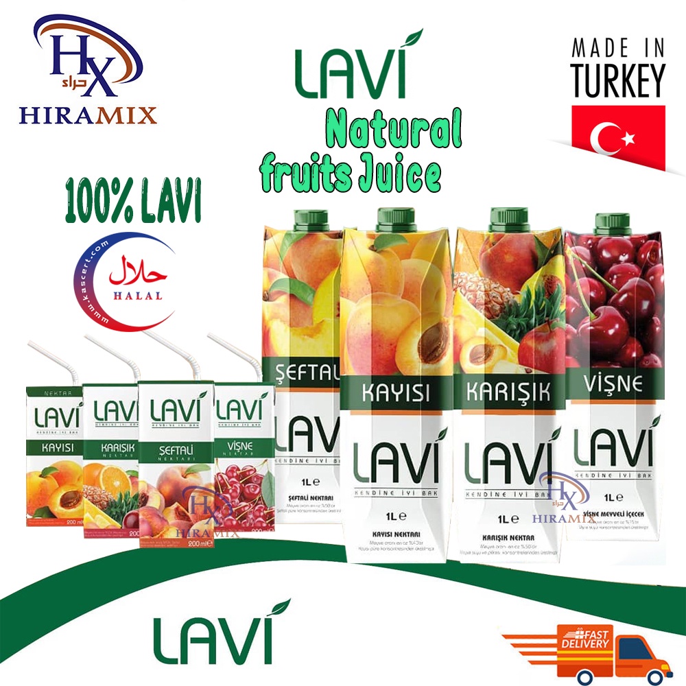 Juice Fruit Lavi 100 Natural Assorted Flavours, Pomegranate Juice
