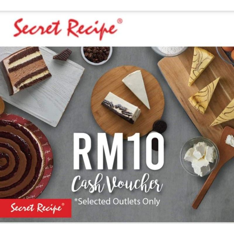 Secret Recipe Voucher RM10 PERFECT FOR GIFTS Shopee Malaysia