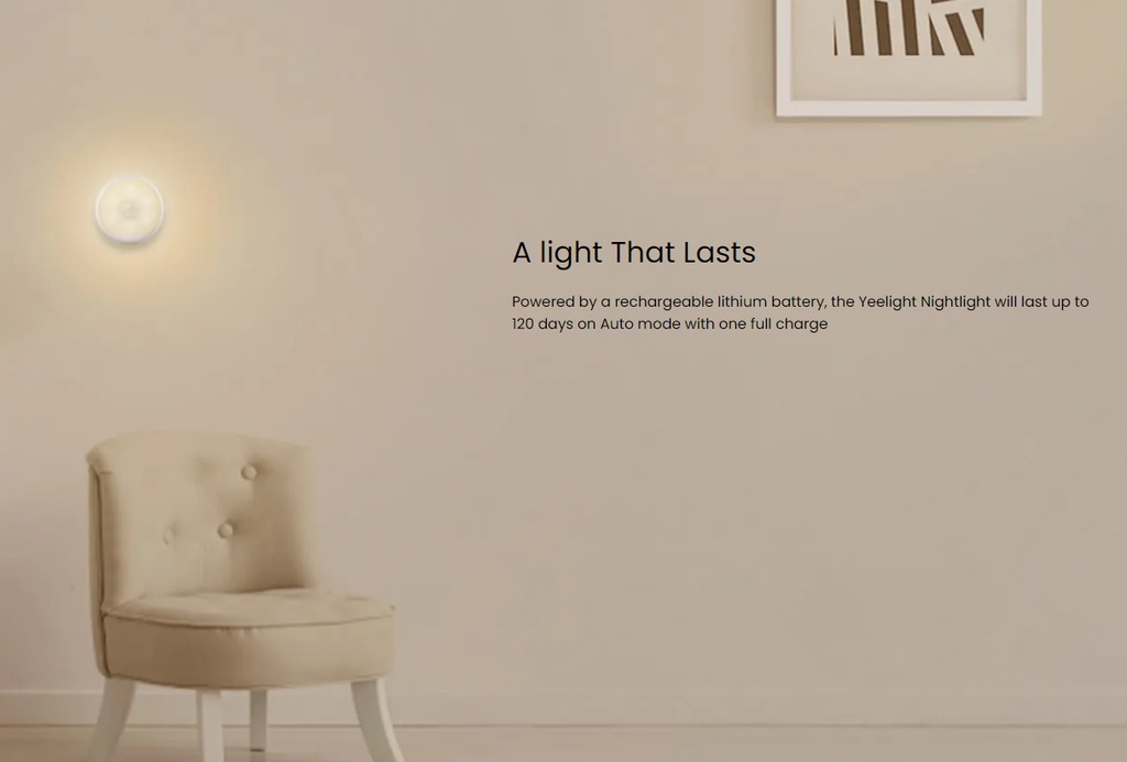Yeelight Motion Sensor Nightlight (New Version) | Magnetic Design ...