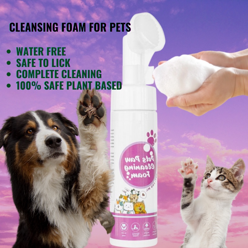 Pet Paw Cleaning Foam Dog Cat Rabbit Deep Cleansing Pets Paws Pad Foot ...