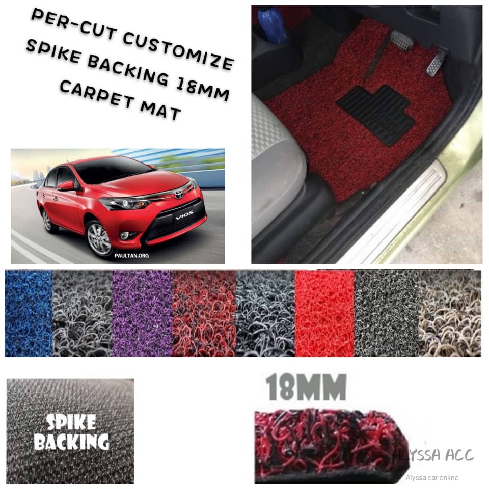 TOYOTA VIOS 20132018 PERCUT MAGIC 18MM +/ VELCRO CARPET / FLOOR MAT