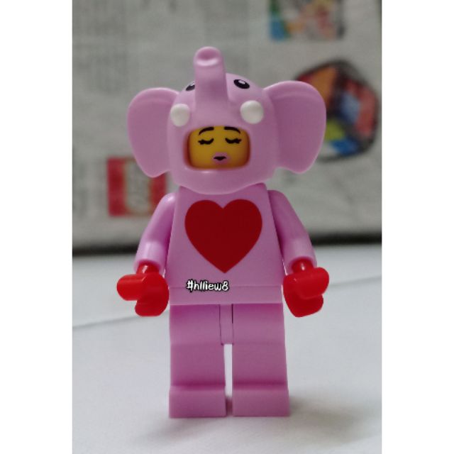 Lego pink elephant discount minifigure