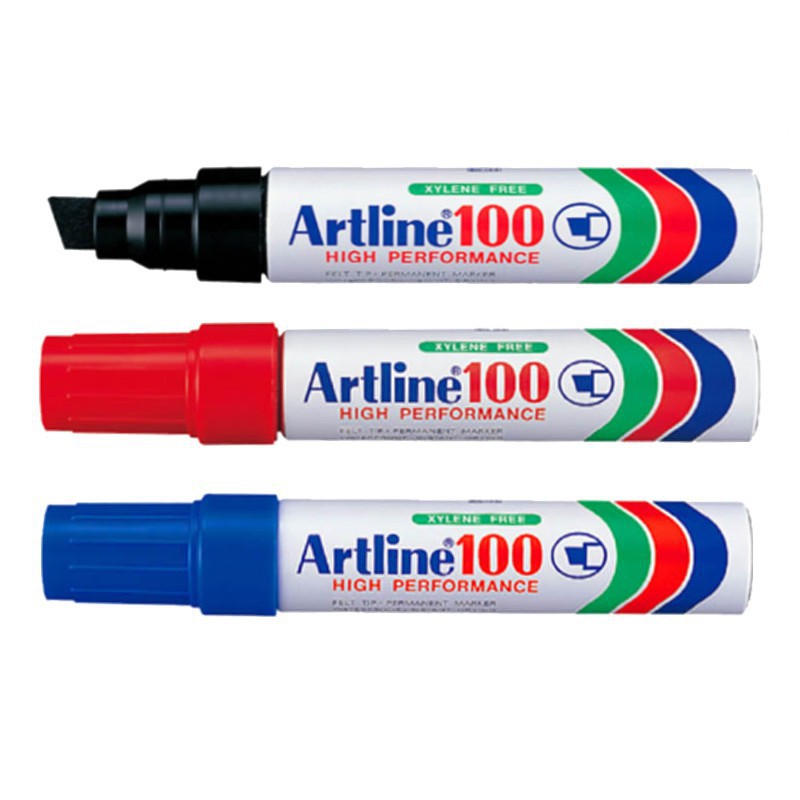 Artline 100 Permanent Marker (Red/Blue/Black) Shopee Malaysia