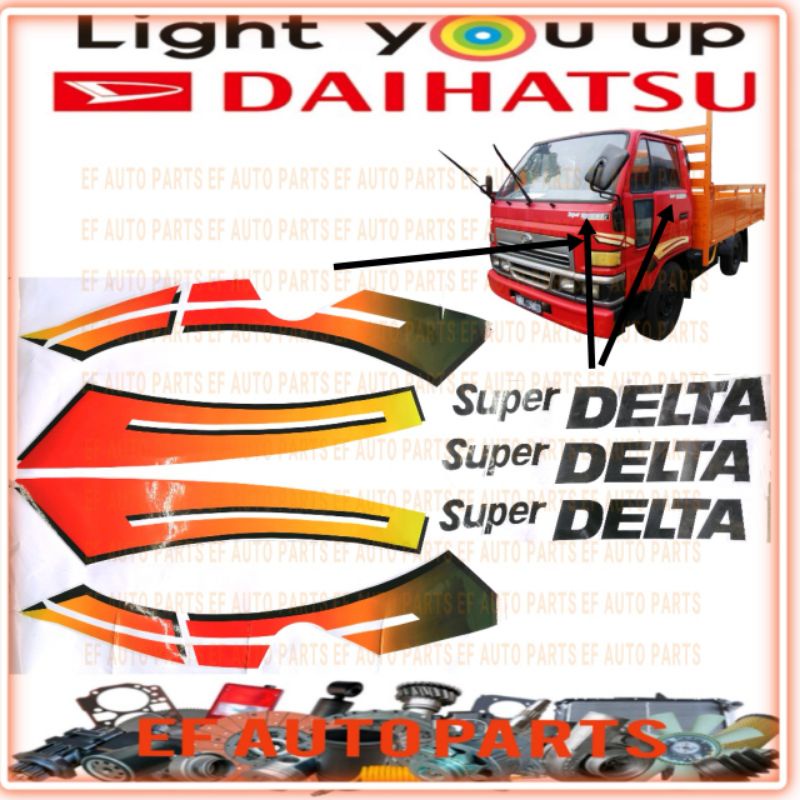 HIGH QUALITY DAIHATSU DV57 DV58 DV99 BODY DOOR STICKER WATERPROOF SUPER ...