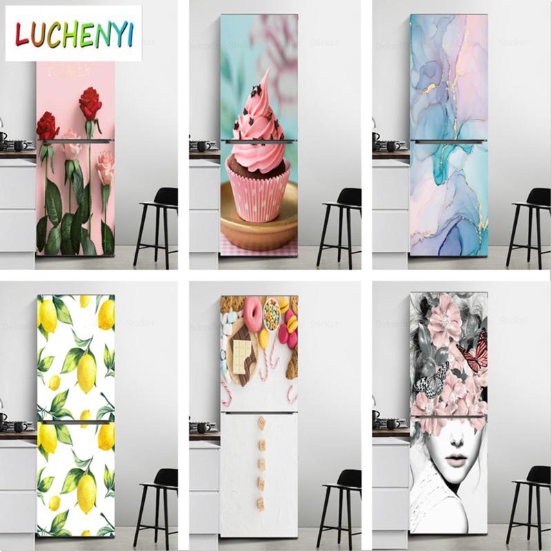 film selfadhesive cake sweet rose pink girls freezer stickers