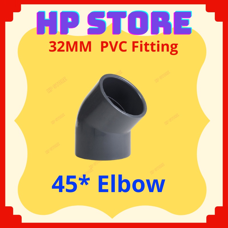 32mm (1 1/4") PVC Fitting PVC Joint Connector PVC Elbow Socket Elbow