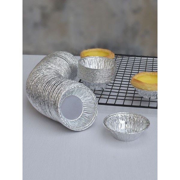 20Set Round Aluminium Foil Disposable Egg Tart Mould/Fruit Tart Tray