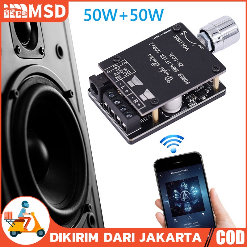 Mini Zk L W Bluetooth Power Amplifier Digital Audio Board Hifi Stereo Dual Channel