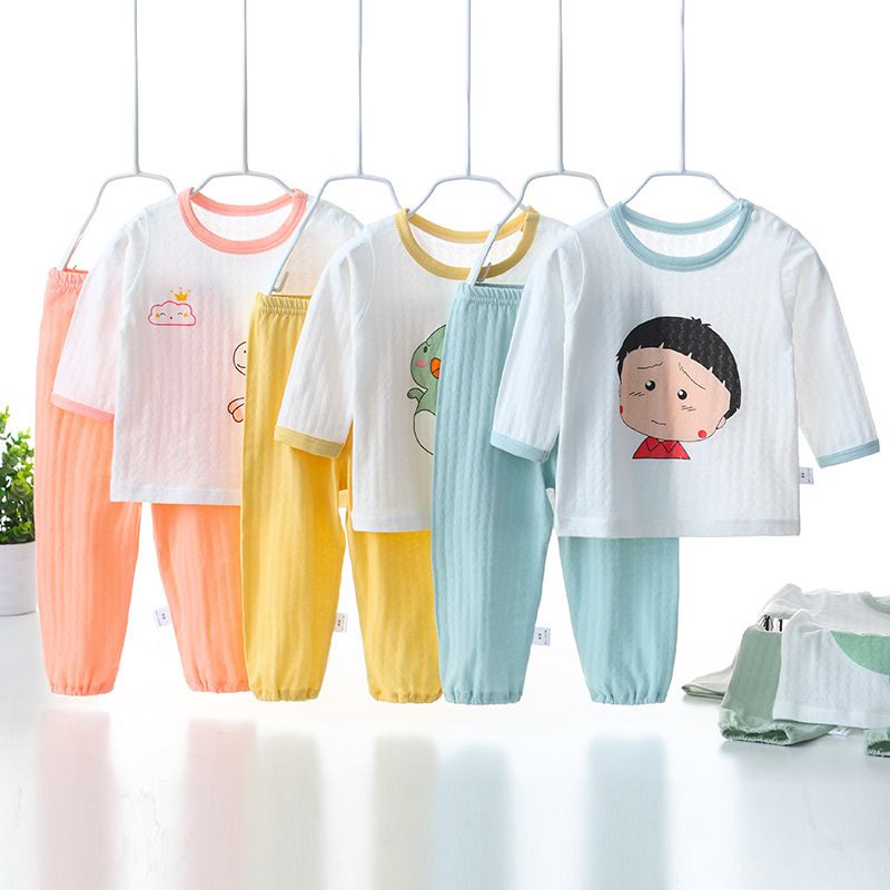 Kids Baby Girls Boys - New Air Conditioning Clothes long sleeves+Long ...