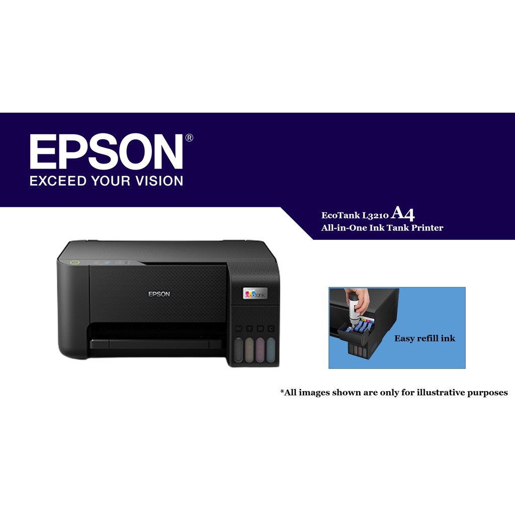 Epson EcoTank L3210 A4 AllinOne Ink Tank Printer Shopee Malaysia