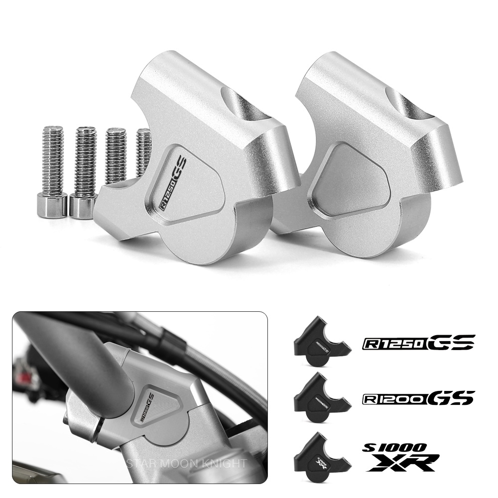 Motorcycle Handlebar Riser 32MM Drag Handle Bar Clamp Extend Adapter ...